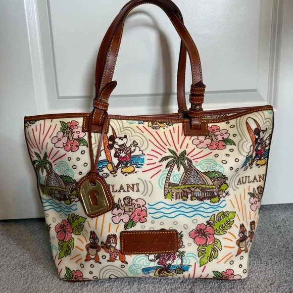 Disney Dooney & Bourke Aulani Exclusive Sketch Tote - Picture 1 of 12